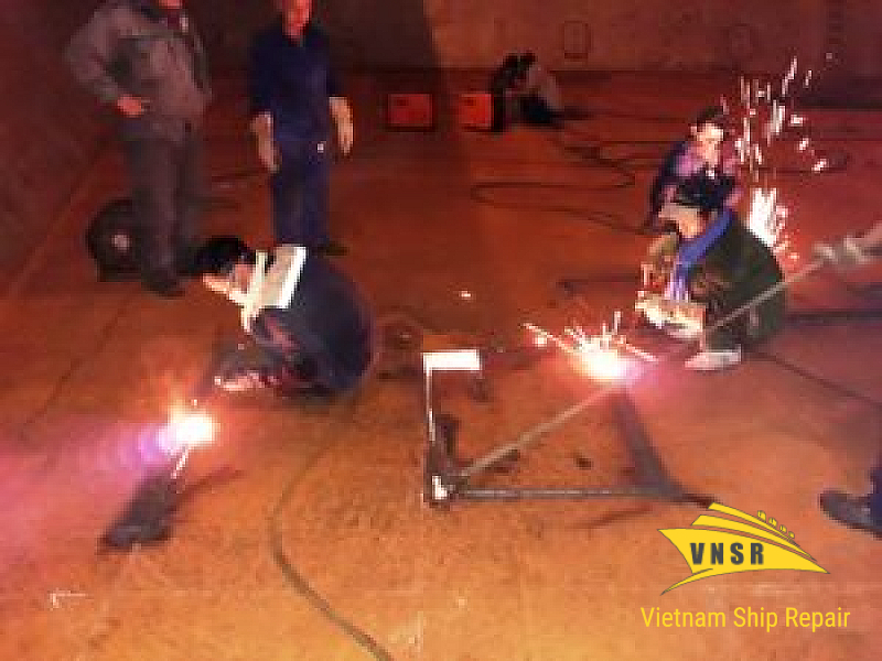 Image for Ship Repair in Vissai Port, Vietnam – Renewal steel plate for Tank Top Ballast