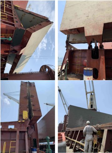 OVERHAUL HYDRAULIC CYLINDER AT HATCH COVER