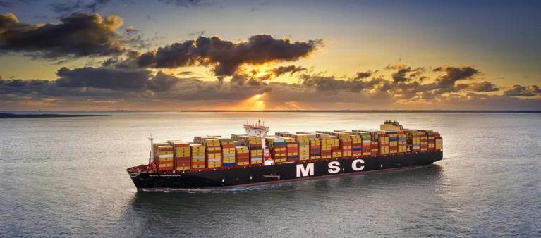 MSC ships supported by Marine Services