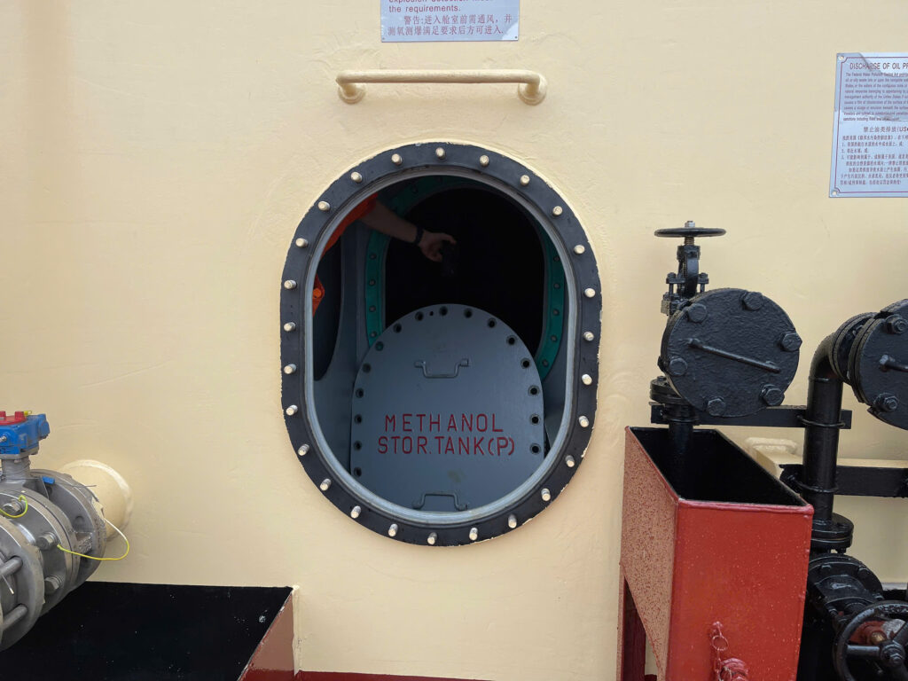 Methanol Fuel Tank Cleaning pre-job Ha Long Anchorage ABS